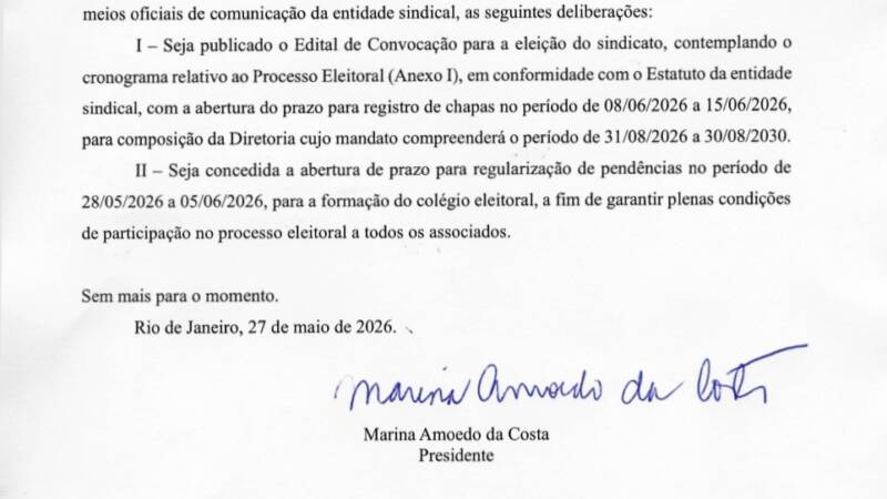 Cronograma Eleições Sindagexp 01